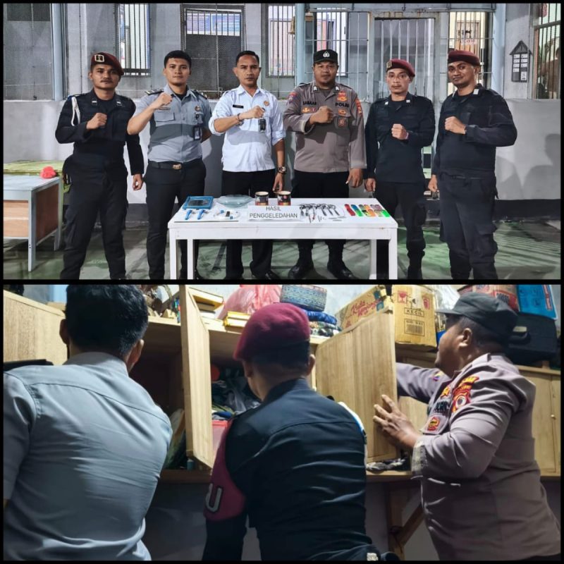 Koordinasi Gandeng Polsek, Lapas Wahai Gelar Razia Malam Jelang Idul Adha