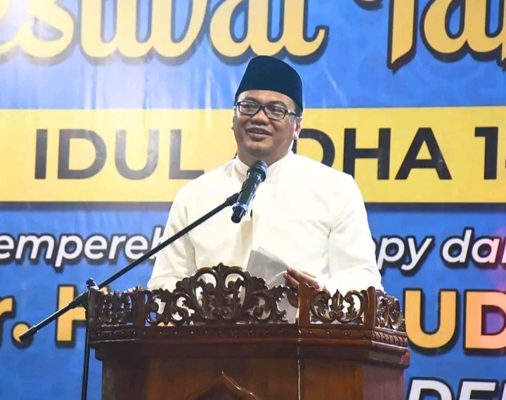 Bupati Deli Serdang, dr H Asri Ludin Tambunan membuka Festival Takbir Akbar Idul Adha 1446 Hijriah/2025